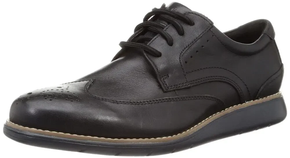 ROCKPORT TOTAL MOTION CRAFT WING TIP BLACK 12 M (D)